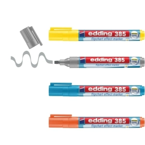 Marker EDDING do efektów na flipchartach E-385 - op.4 mix kolorów-257768