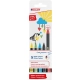 Marker EDDING pisak tekstylny cienka końcówka E-1200 3mm - op.5 mix kolorów brokat