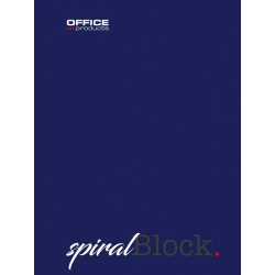 Kołonotatnik OFFICE PRODUCTS A5 w linie 80 kart. 70gsm granatowy