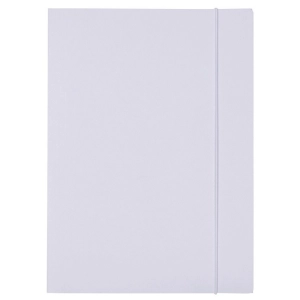 Teczka z gumką A4 OFFICE PRODUCTS Budget karton 250g. 3-skrzydłowa - biała