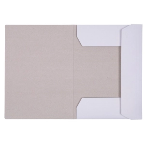 Teczka z gumką A4 OFFICE PRODUCTS Premium karton 350g. 3-skrzydłowa - biała-262641