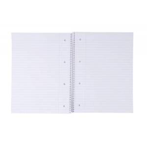 Kołonotatnik OFFICE PRODUCTS A4 w linie 80 kart. 70gsm bordowy-262694