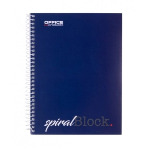 Kołonotatnik OFFICE PRODUCTS A5 w linie 80 kart. 70gsm granatowy-262719