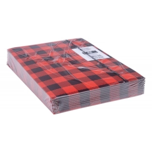 Teczka z gumką A4 OFFICE PRODUCTS karton lakier 320g. 3-skrzydłowa - mix kolorów w kratę-262744