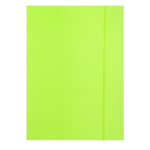 Teczka z gumką A4 OFFICE PRODUCTS Fluo Soft Touch karton 320g. 3-skrzydłowa - mix kolorów-262832