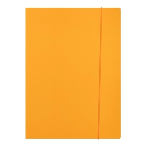 Teczka z gumką A4 OFFICE PRODUCTS Fluo Soft Touch karton 320g. 3-skrzydłowa - mix kolorów-262837