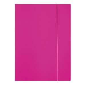 Teczka z gumką A4 OFFICE PRODUCTS Fluo Soft Touch karton 320g. 3-skrzydłowa - mix kolorów-262838