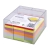 Przybornik na biurko OFFICE PRODUCTS z kolorowymi karteczkami plastikowy - transparentny-262702