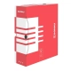 Pudło archiwizacyjne DONAU karton A4/100mm - czerwone