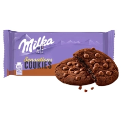 Ciastka MILKA SENSATION SOFT INSIDE CHOCO 156g kakaowe (ciemne)