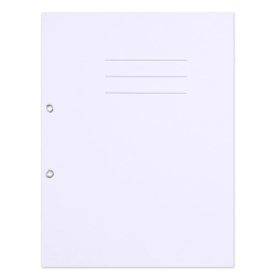 Skoroszyt kartonowy OFFICE PRODUCTS Budget A4 1/1 250g. z oczkiem nadruk - biały