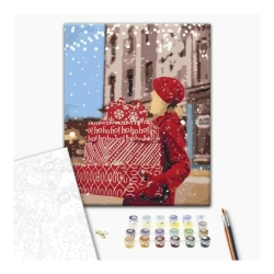 Malowanie po numerach BRUSHME 40x50 cm świąteczny nastrój 1 szt. w pudełku