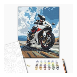 Malowanie po numerach BRUSHME 40x50 cm droga do chmur 1 szt. w pudełku