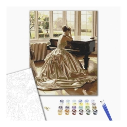 Malowanie po numerach BRUSHME 40x50 cm zmysłowa przerwa 1 szt. w pudełku