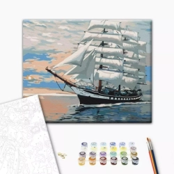 Malowanie po numerach BRUSHME 40x50 cm wiatr w żagle 1 szt. w pudełku
