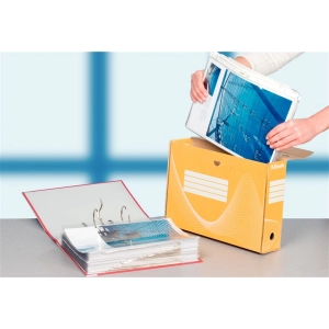 Pudło archiwizacyjne ESSELTE BOX 100mm - żółte 128423-263150