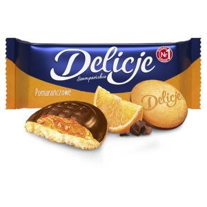 Ciastka DELICJE Szampańskie 147g. - pomarańczowe-427670