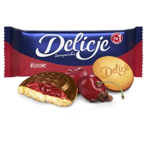 Ciastka DELICJE Szampańskie 147g. - wiśniowe-427671