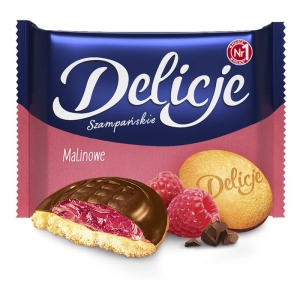 Ciastka DELICJE Szampańskie 294g. - malina-427672