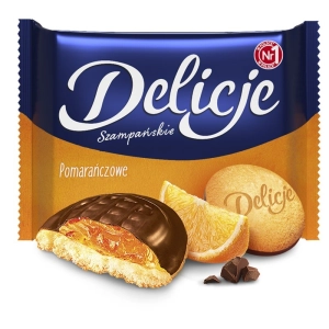 Ciastka DELICJE Szampańskie 294g. - pomarańczowe-427673