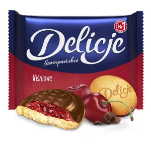 Ciastka DELICJE Szampańskie 294g. - wiśniowe-427674