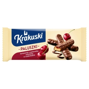 Ciastka KRAKUSKI Paluszki z galaretką - wiśniowe-673170