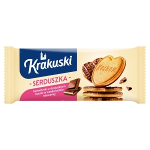 Ciastka KRAKUSKI Serduszka w czekoladzie-673162
