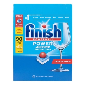 Tabletki do zmywarki FINISH Power Essential 90szt+2gratis - lemon