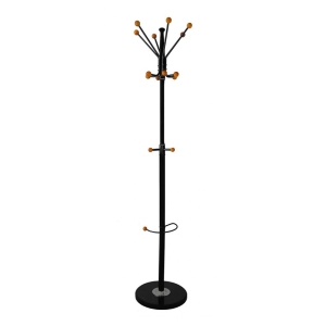 Wieszak na ubrania OFFICE PRODUCTS Stockholm stojący uch. na parasol - czarny