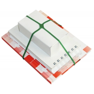 Gumki krzyżowe OFFICE PRODUCTS średnica 100mm 1,5x4mm 60% kauczuku op.1kg. - zielone