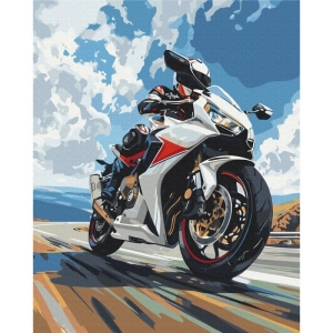 Malowanie po numerach BRUSHME 40x50 cm droga do chmur 1 szt. w pudełku-263750