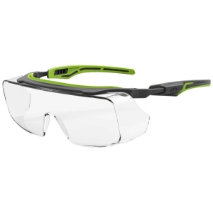 Okulary ochronne MCR Karn-OTG, bezbarwne soczewki UV, szaro-zielone oprawki-263753