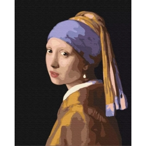 Malowanie po numerach BRUSHME 40x50 cm dziewczyna z perłą w kolczyku 1 szt. w pudełku-263917