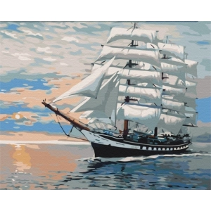 Malowanie po numerach BRUSHME 40x50 cm wiatr w żagle 1 szt. w pudełku-263990
