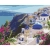 Malowanie po numerach BRUSHME 40x50 cm krajobraz Santorini 1 szt. w pudełku-263686