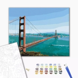 Malowanie po numerach BRUSHME 40x50 cm przez most do snu 1 szt. w pudełku