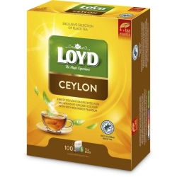 Herbata LOYD Ceylon dwukomorowa 100 torebek