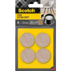 Podkładki SCOTCH samoprzylepne okrągłe 34mm op.4 - beżowe