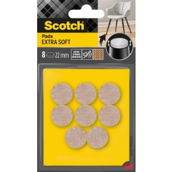 Podkładki SCOTCH samoprzylepne okrągłe 22mm op.8 - beżowe