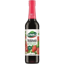 Syrop owocowy ŁOWICZ 400ml. - truskawkowy