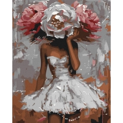 Malowanie po numerach IDEYKA 40x50cm metallic kwiatowa zagadka 1 szt. w pudełku