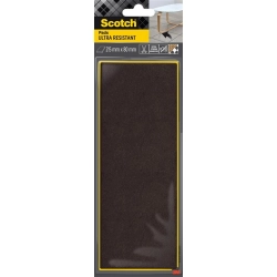 Ultra odporna podkładka filcowa SCOTCH, prostokąt, 215x80mm, 1 szt., czarny