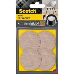 Podkładki SCOTCH samoprzylepne okrągłe 55mm op.4 - beżowe