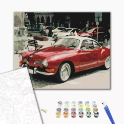 Malowanie po numerach BRUSHME 40x50 cm retro na drogach miasta 1 szt. w pudełku