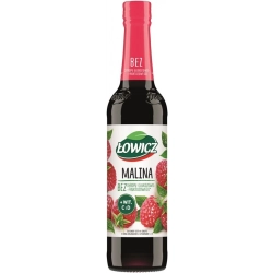 Syrop owocowy ŁOWICZ 400ml. - malinowy