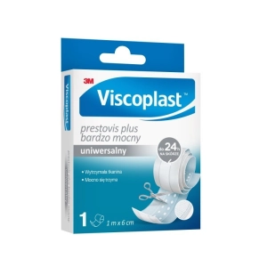 Plaster do cięcia VISCOPLAST Prestovis Plus, bardzo mocny, 6cmx1m, biały-264008
