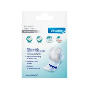 Plaster do cięcia VISCOPLAST Prestopor, supermiękki, 6cmx1m, biały-264023