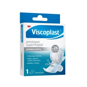 Plaster do cięcia VISCOPLAST Prestopor, supermiękki, 6cmx1m, biały-264029