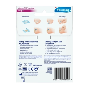 Plastry na stopę VISCOPLAST Mix, 3 rozmiary, kopertka, 7szt.-264131