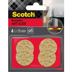 Podkładki SCOTCH samoprzylepne Anti Slide okrągłe 35mm op.4 miodowe